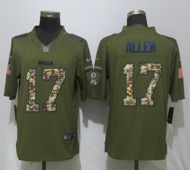 Men Buffalo Bills #17 Allen Green Salute To Service Limited NFL Jerseys->new england patriots->NFL Jersey